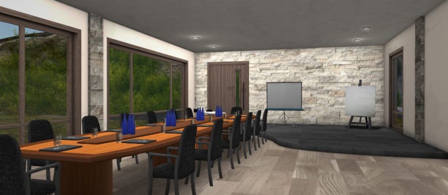 Zoom alternative VR work space conference room