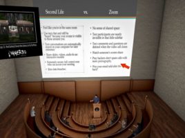 Remote work spaces lecture hall - Zoom alternative